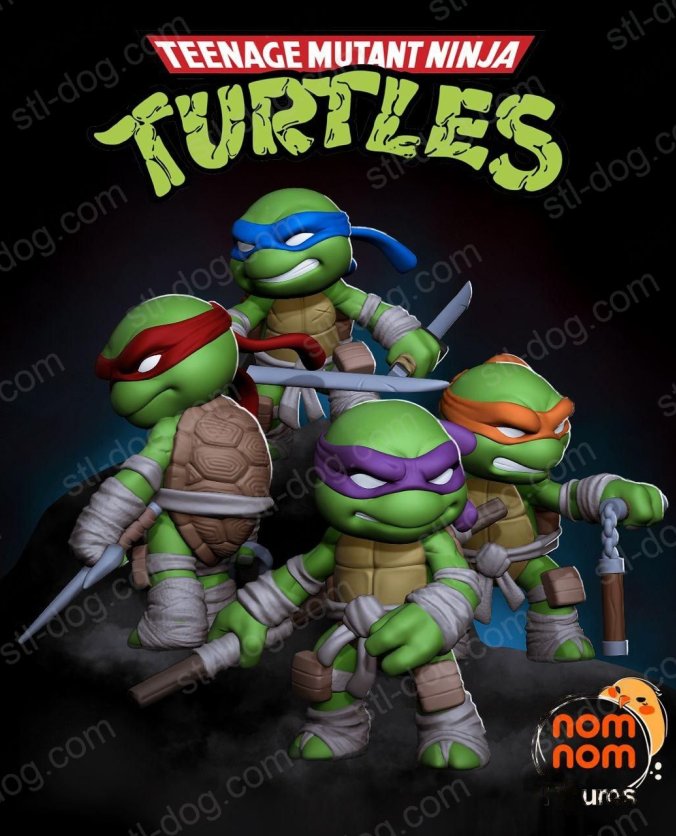 忍者神龟 (Ninja Turtles) 3D打印图纸